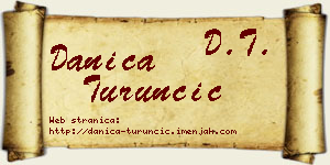 Danica Turunčić vizit kartica